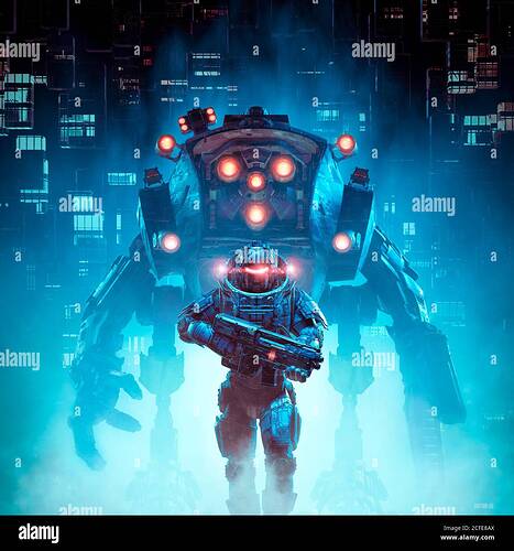 cyberpunk-soldado-mecanico-patrulla-3d-ilustracion-de-la-ciencia-ficcion-militar-guerrero-cyborg-patrullando-futurista-ciudad-distopica-con-robot-gigante-2cfe8ax